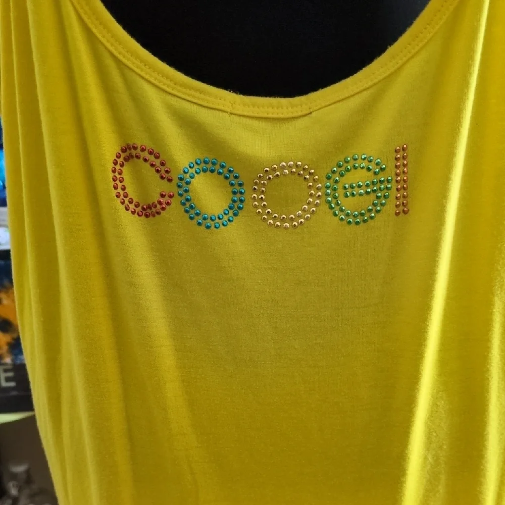 COOGI Yellow Ruffled Mini Dress - Picture 6 of 9